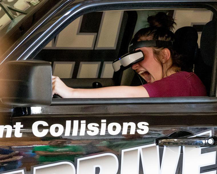 Texting while driving simulator - distracted driving awareness month