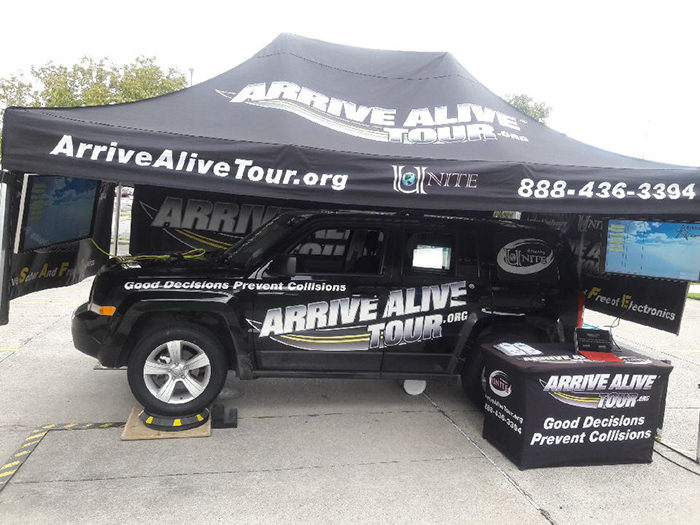 Distracted driving program - Arrive Alive Tour - Lamar State College - Port Arthur